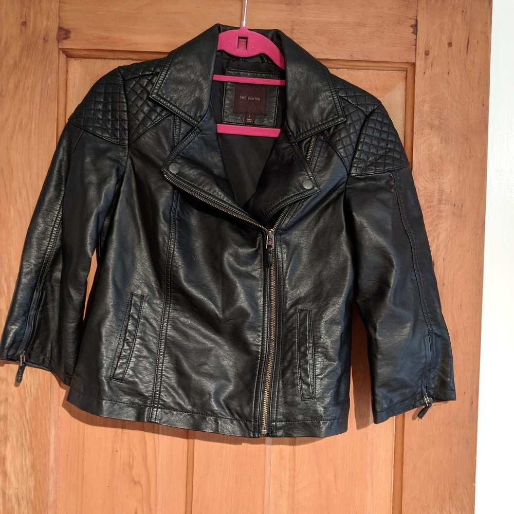 The Limited Vegan Leather Blazer